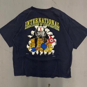 2006 International Association of Firefighters tee with sick back graphic